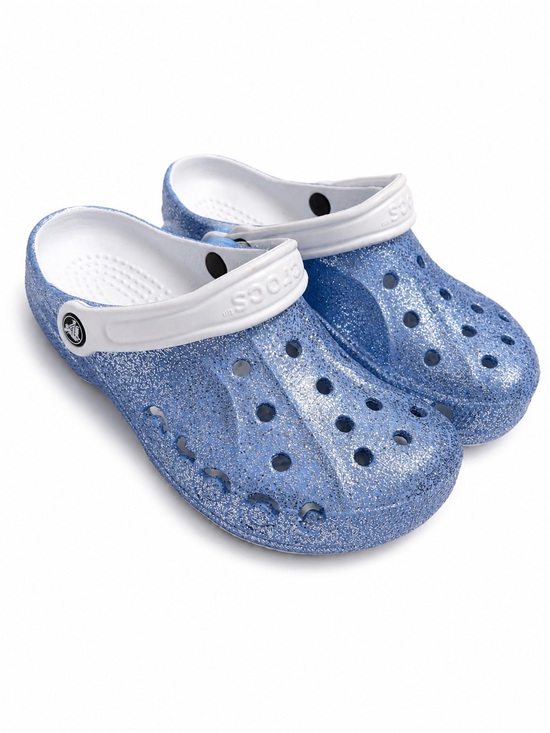 CROCS Shoes - Crocs Classic Glitter Clogs in Light Blue